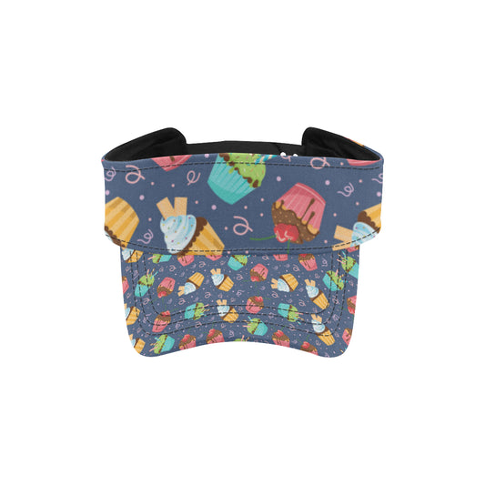 Cupcake Pattern Print Design 02 Unisex Sun Visor