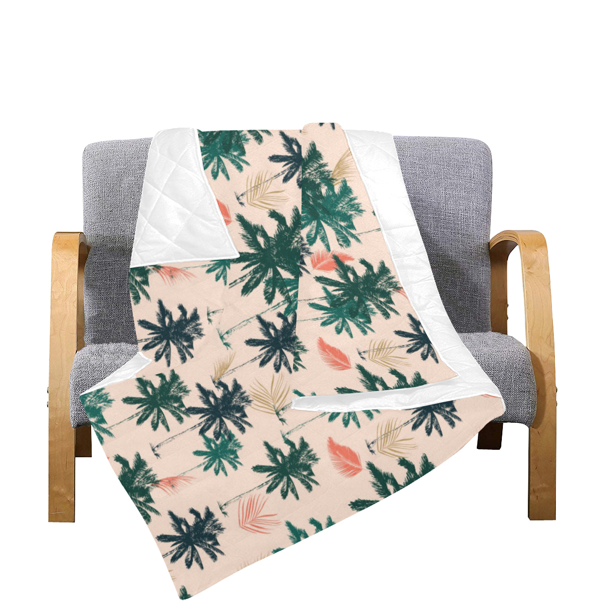 Palm Tree Pattern Print Design PT014 Premium Quilt