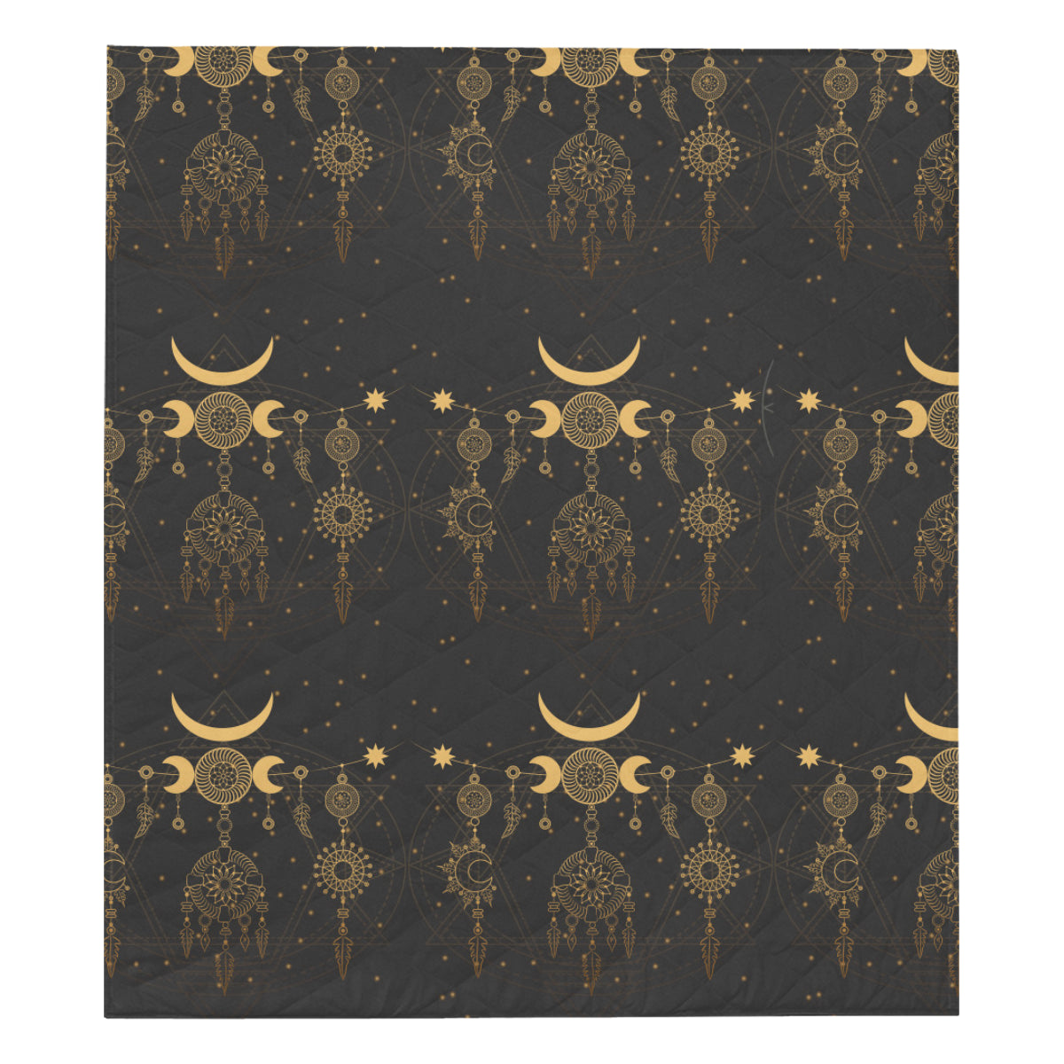 Sun Moon Boho Style Premium Quilt