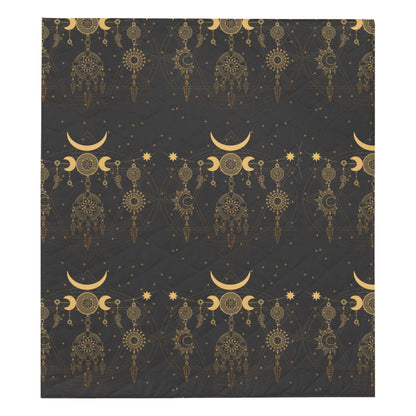 Sun Moon Boho Style Premium Quilt