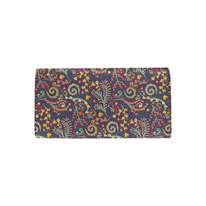 Bohemian Pattern Print Design 08 Women's Trifold Wallet