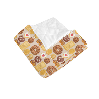 Cookie Pattern Print Design 02 Premium Quilt