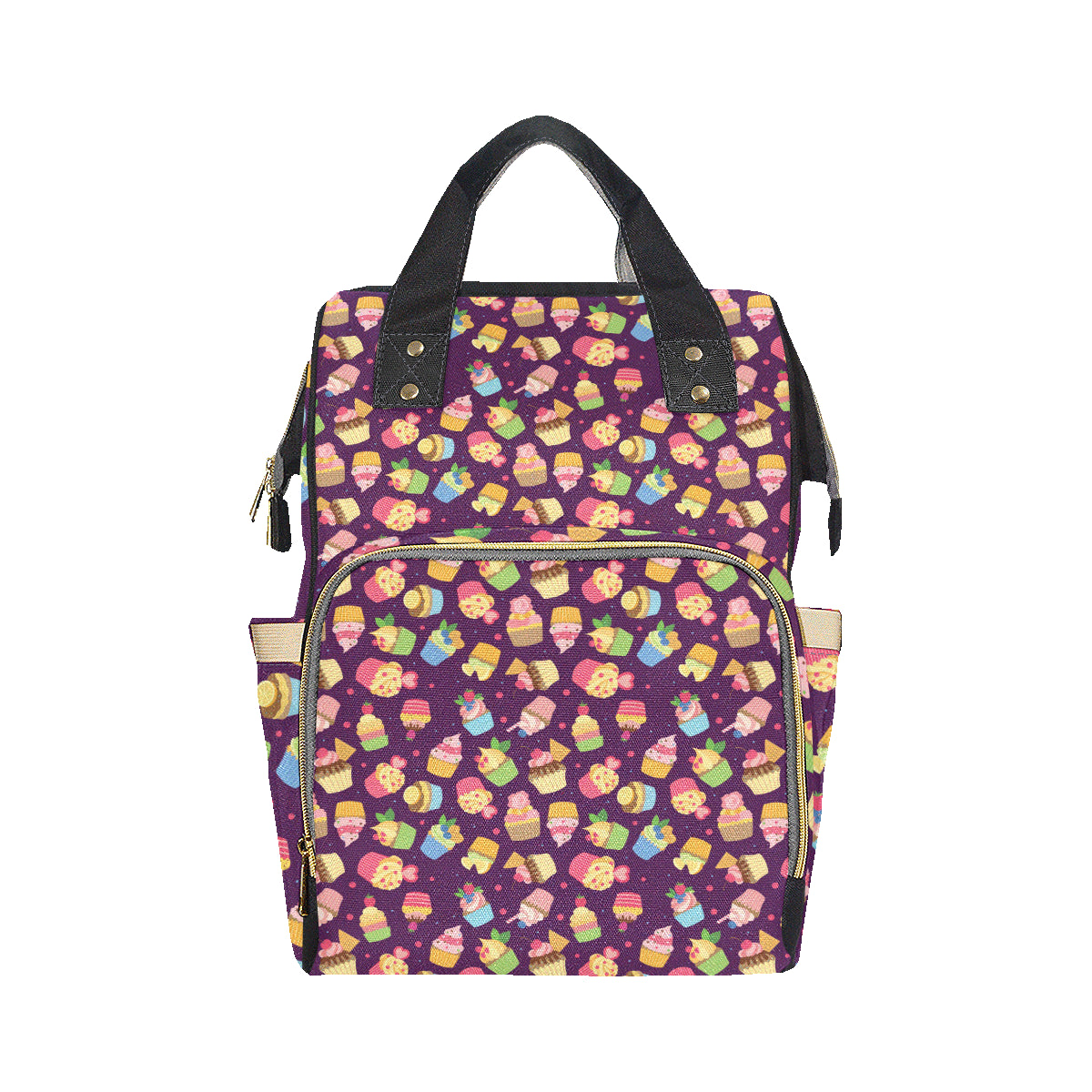 Cupcake Pattern Print Design 05 Diaper Bag Backpack