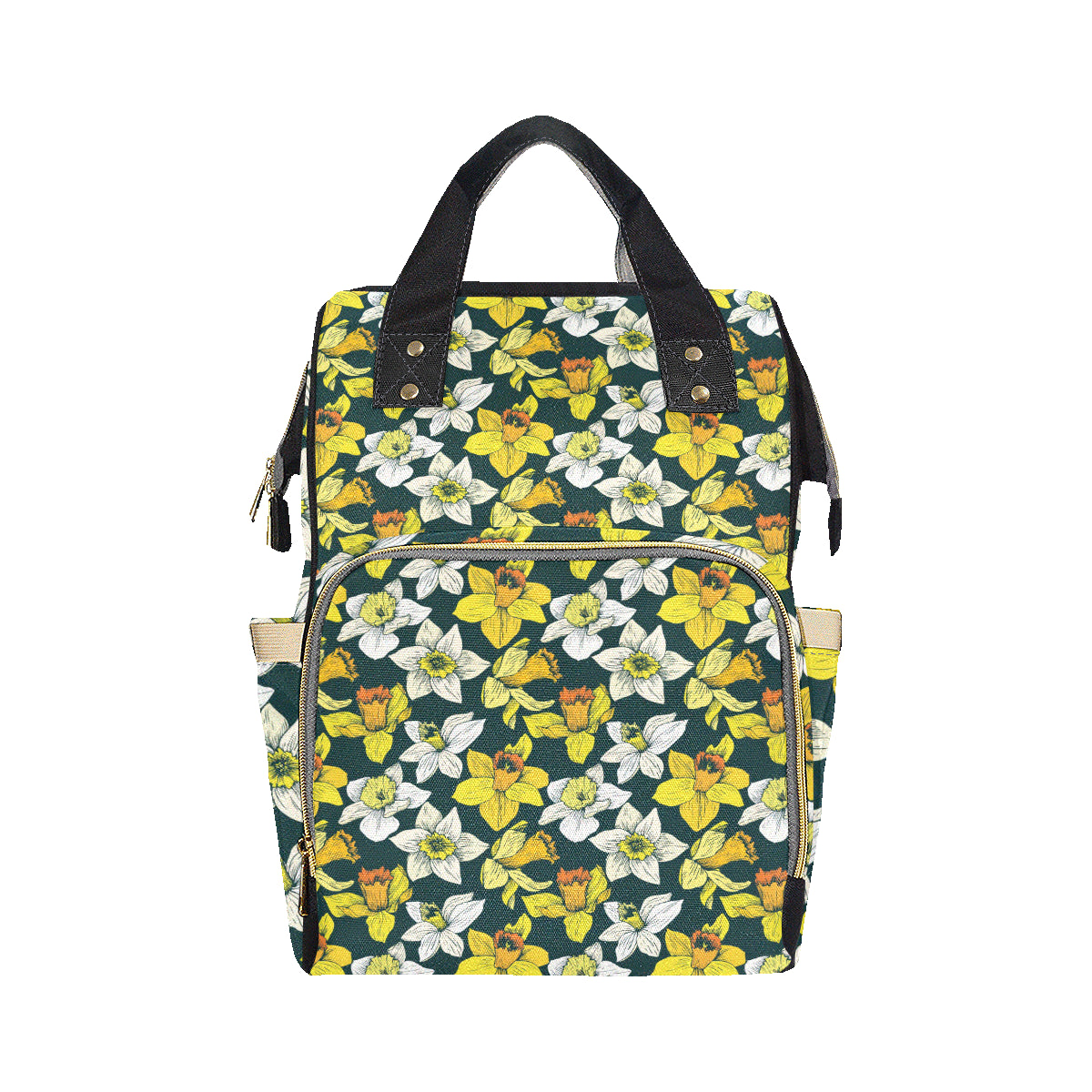 Daffodils Pattern Print Design DF02 Diaper Bag Backpack