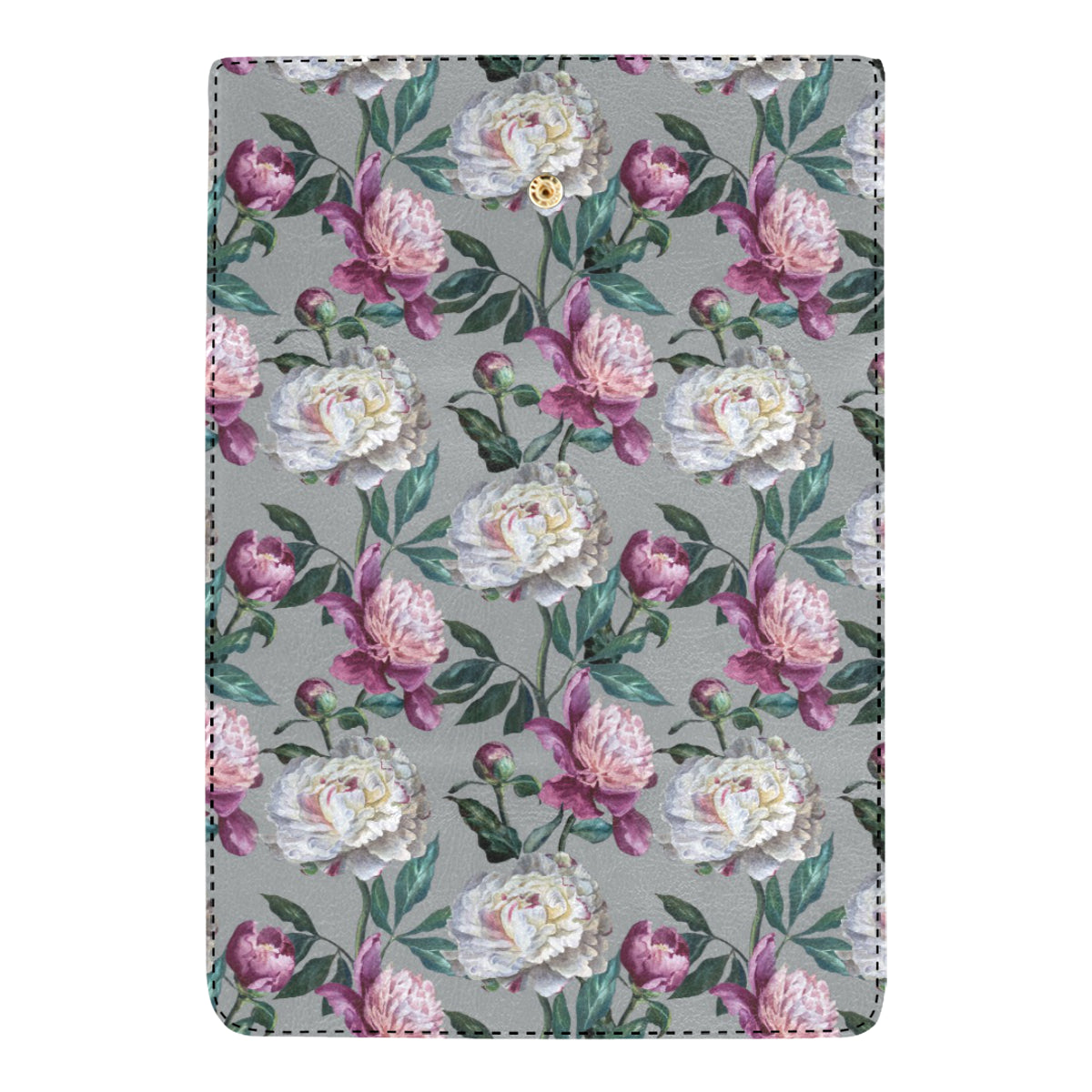 Peony Pattern Print Design PE01 Women's Trifold Wallet