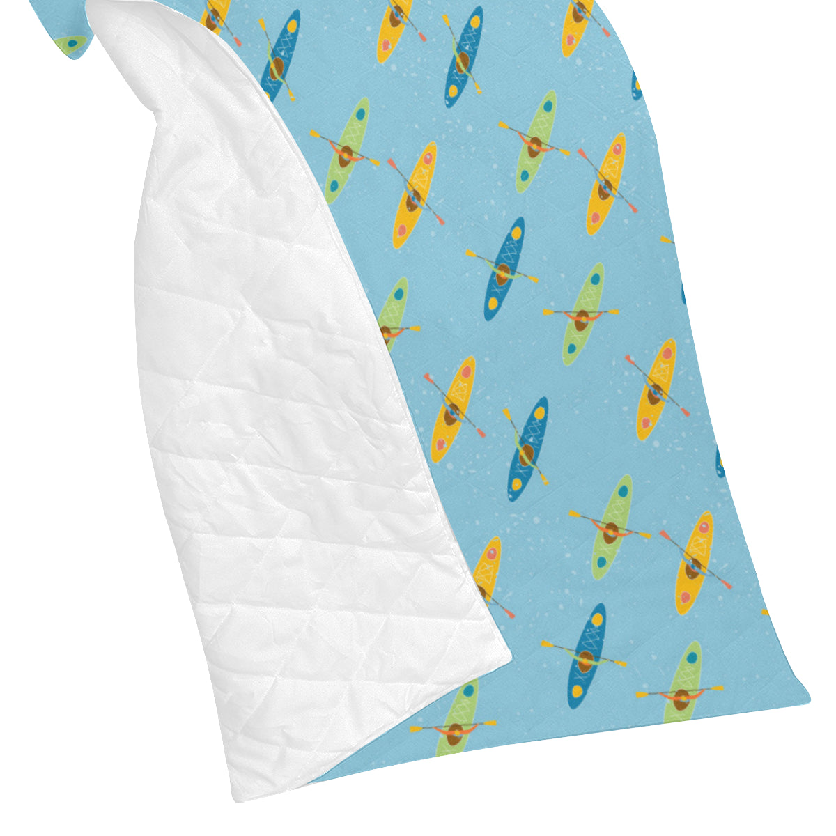 Kayak Pattern Print Design 04 Premium Quilt