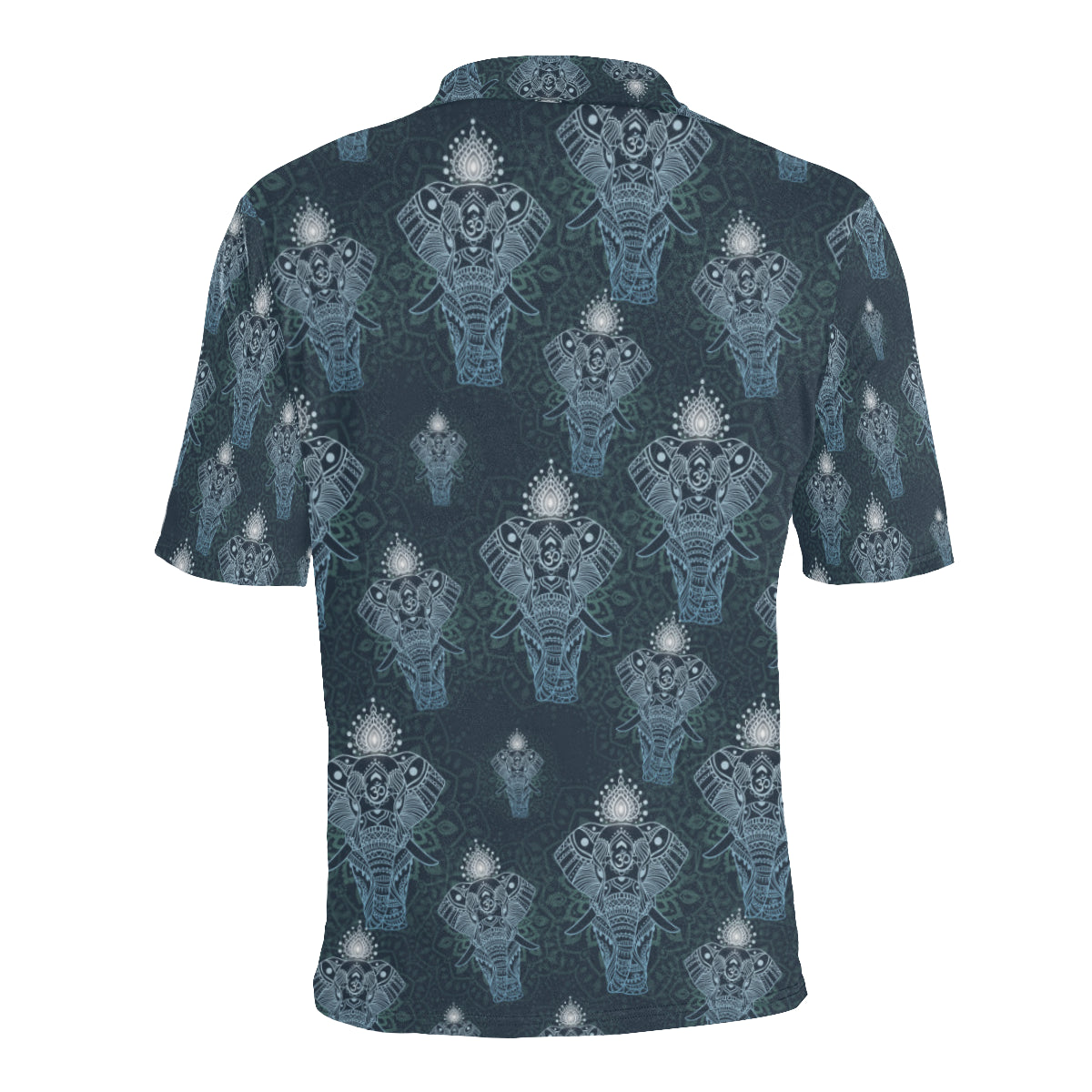Elephant Mandala Men Polo Shirt