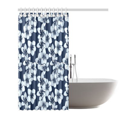 Plumeria Pattern Print Design A02 Shower Curtain