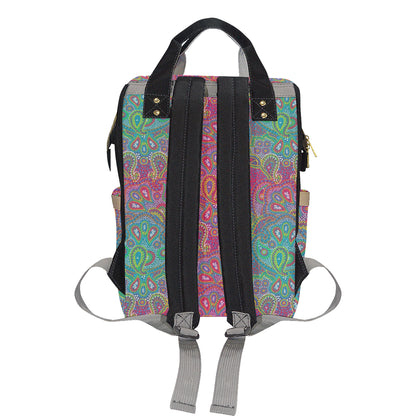 Boho Pattern Print Design 02 Diaper Bag Backpack