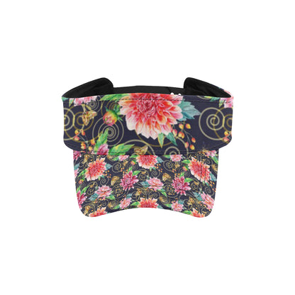 Dahlia Pattern Print Design DH02 Unisex Sun Visor