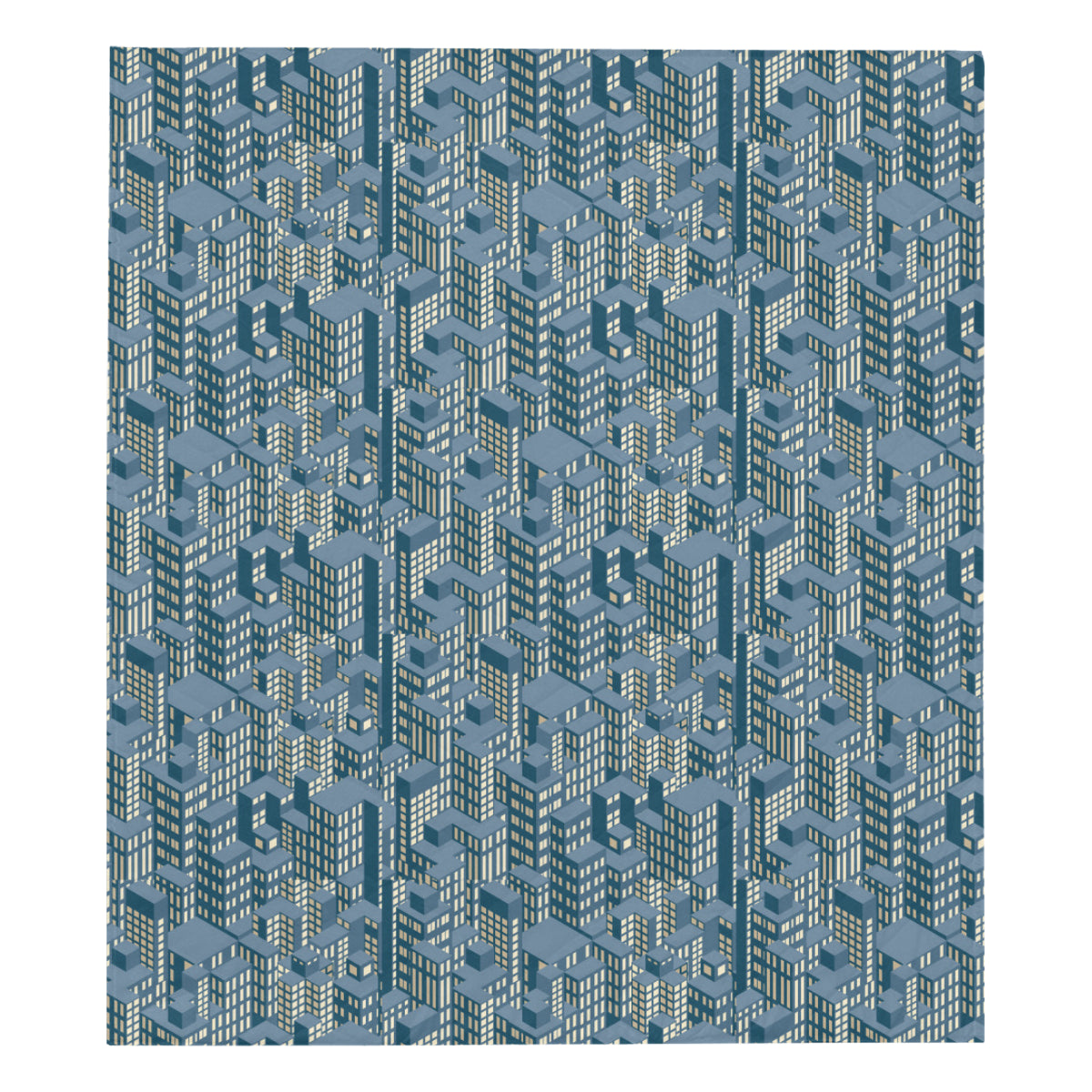 City  Pattern Print Design 01 Premium Quilt