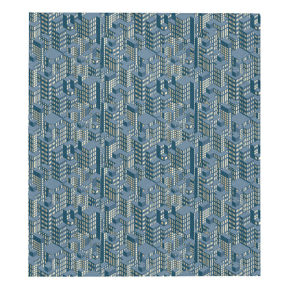 City  Pattern Print Design 01 Premium Quilt
