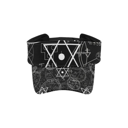 Pentagram Pattern Print Design A01 Unisex Sun Visor