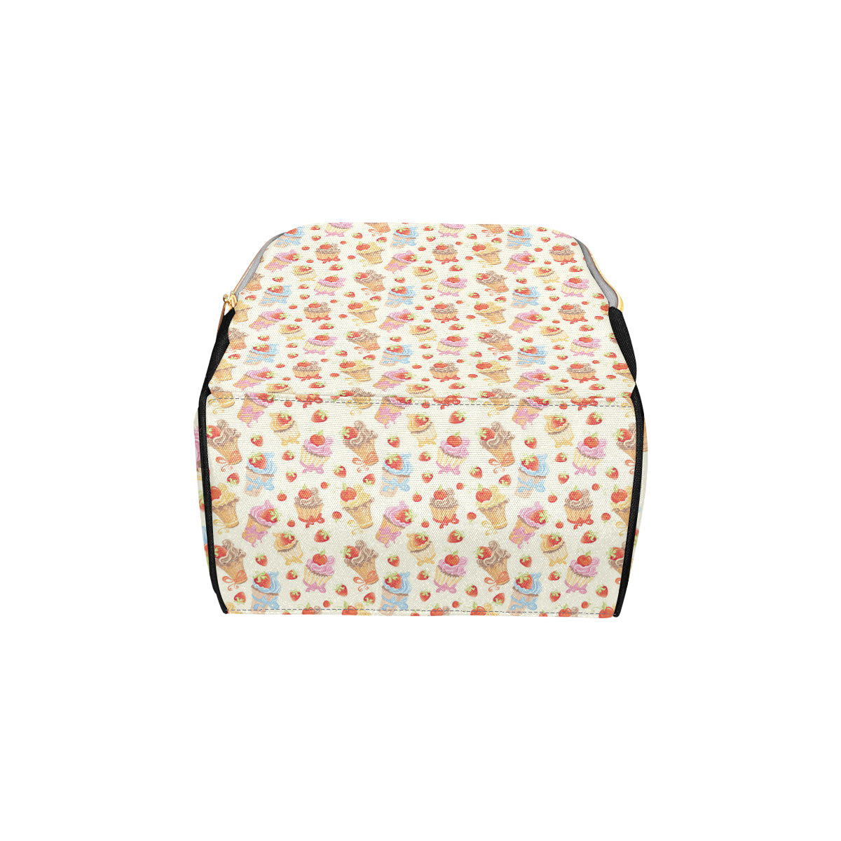 Cupcakes Strawberry Cherry Print Diaper Bag Backpack