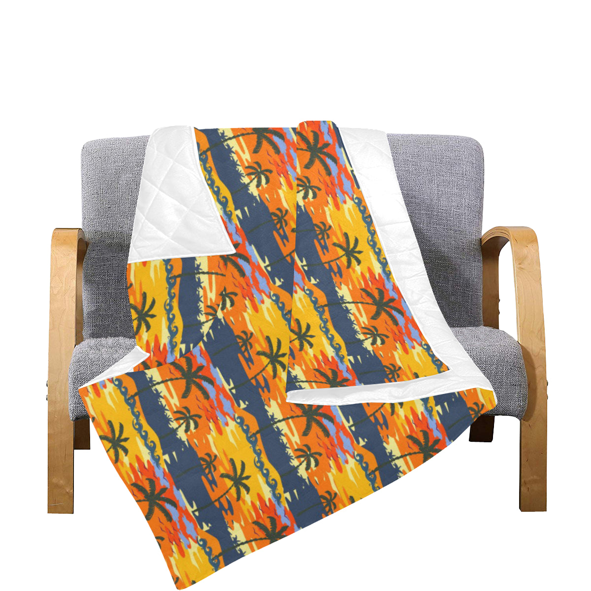 Palm Tree Pattern Print Design PT010 Premium Quilt