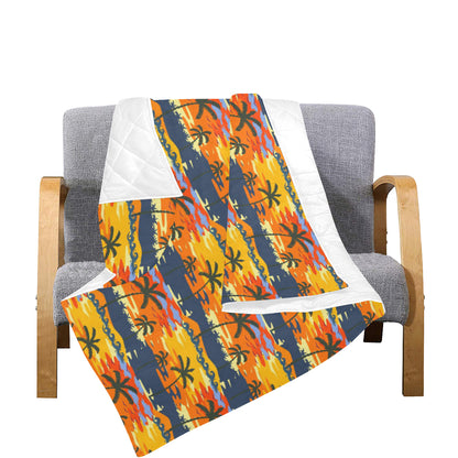 Palm Tree Pattern Print Design PT010 Premium Quilt