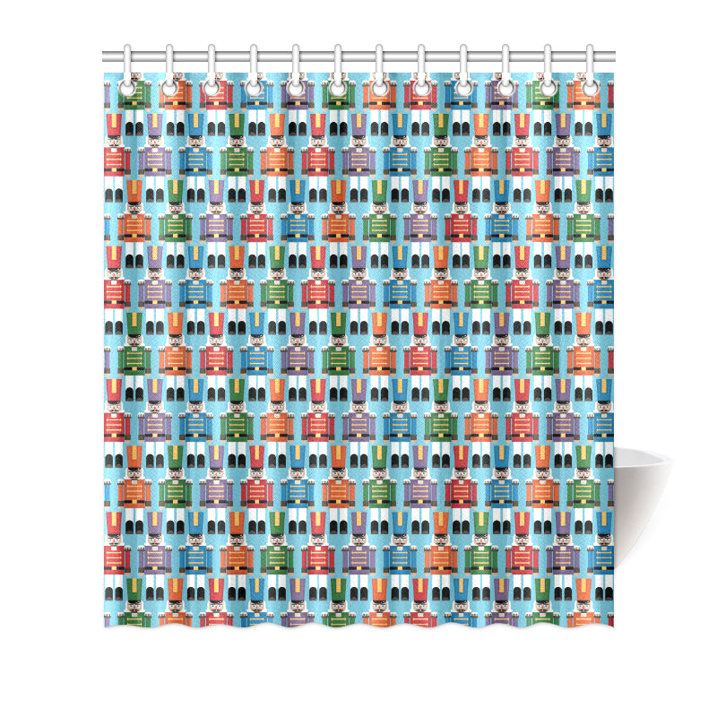 Nutcracker Pattern Print Design A02 Shower Curtain