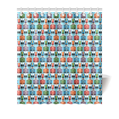 Nutcracker Pattern Print Design A02 Shower Curtain