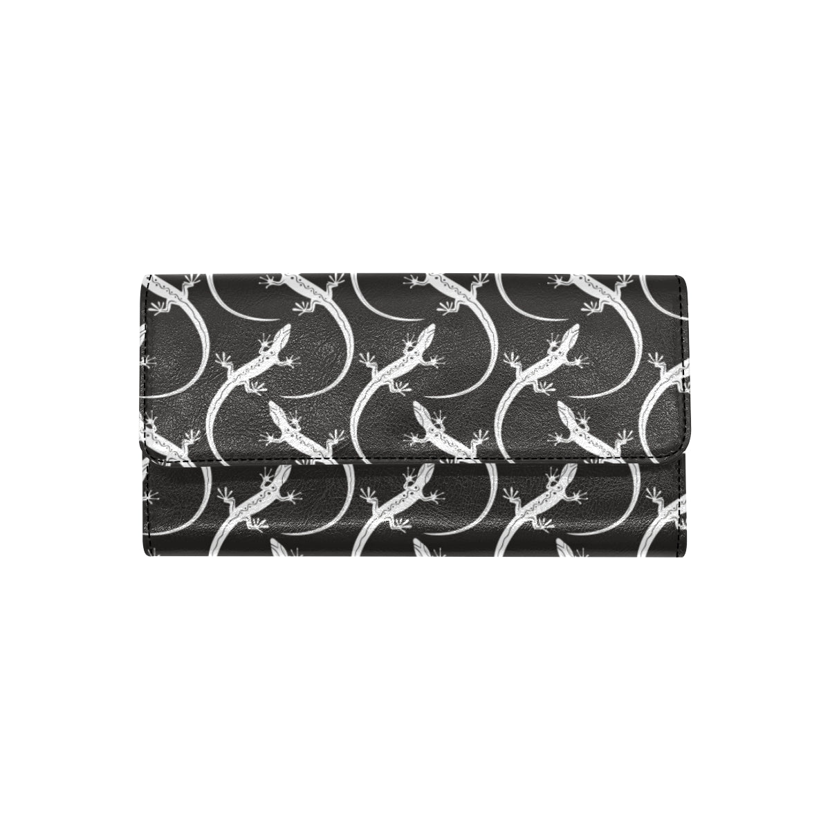lizard Pattern Print Design 01 Women's Trifold Wallet