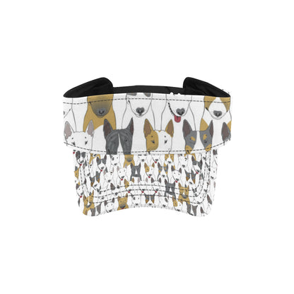 Bull Terriers Pattern Print Design 03 Unisex Sun Visor