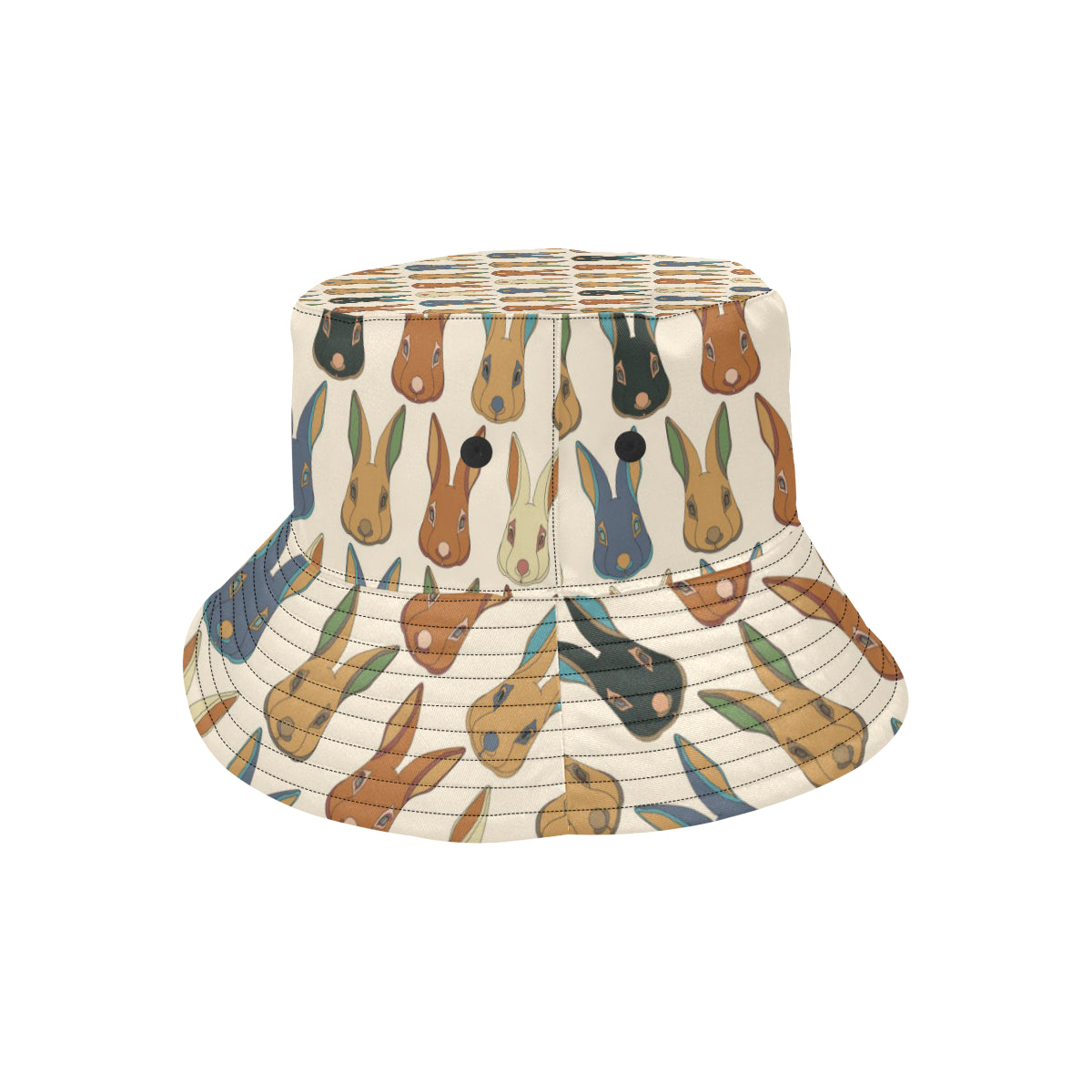 Rabbit Pattern Print Design RB04 Unisex Bucket Hat