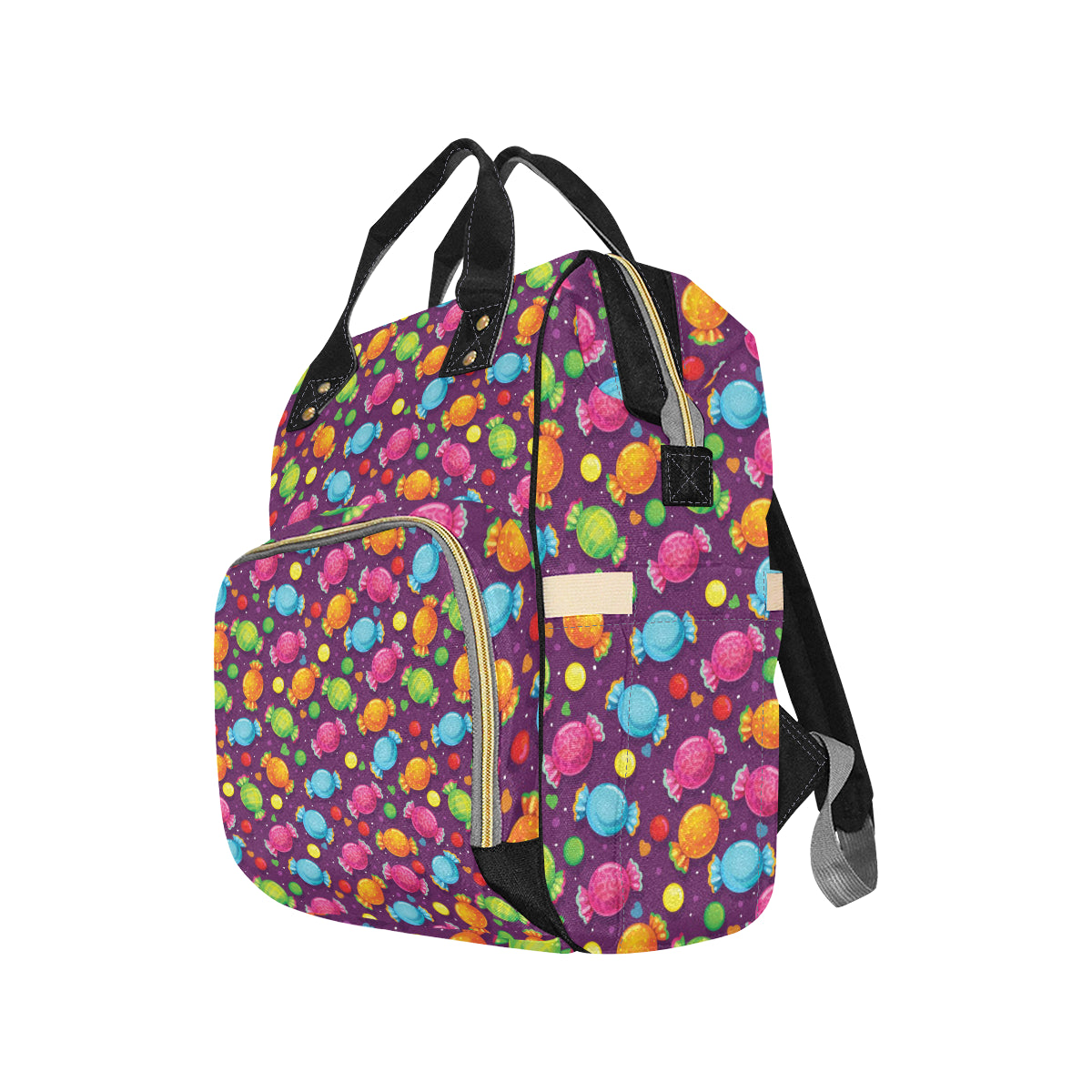 Candy Pattern Print Design CA05 Diaper Bag Backpack