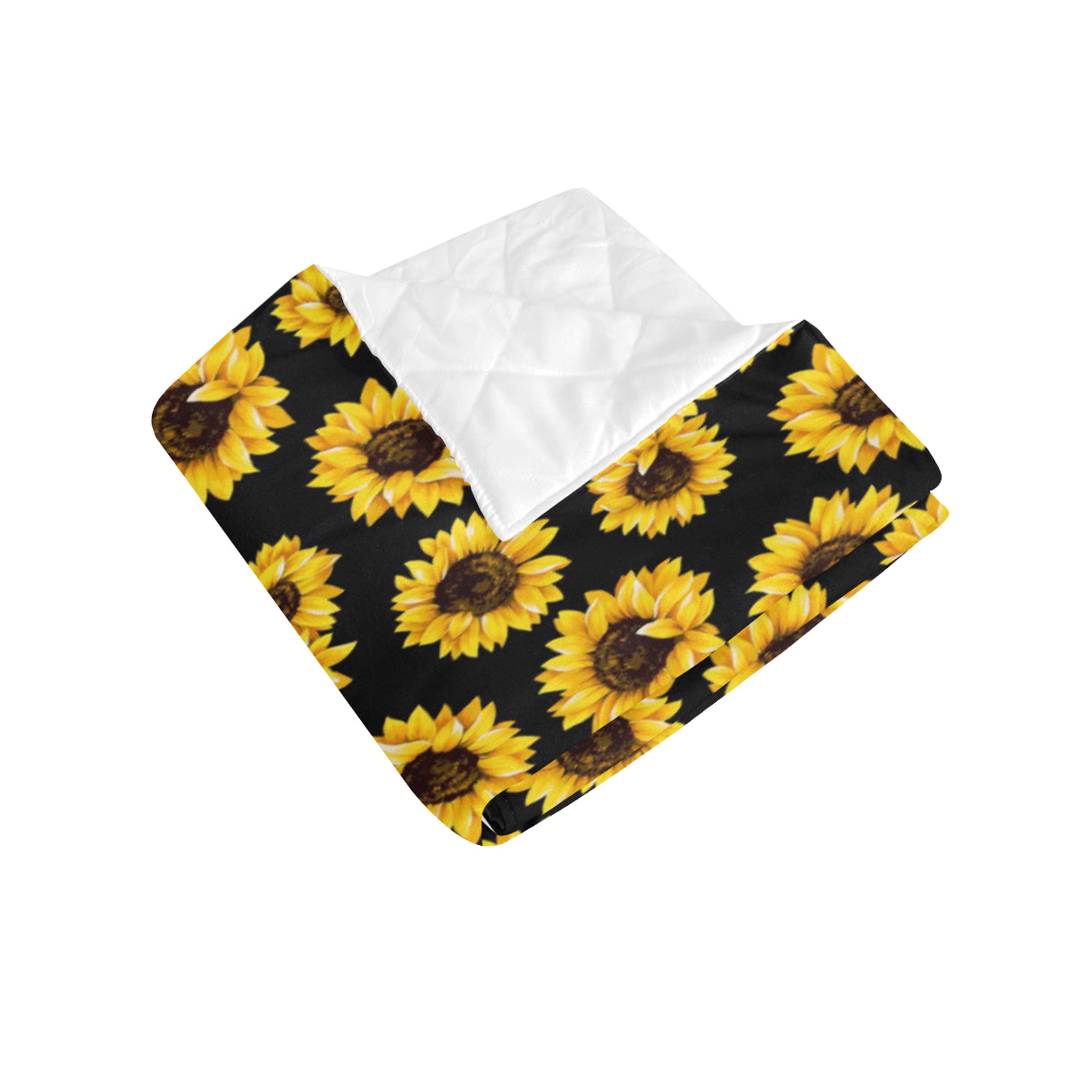 Sunflower Pattern Print Design SF05 Premium Quilt