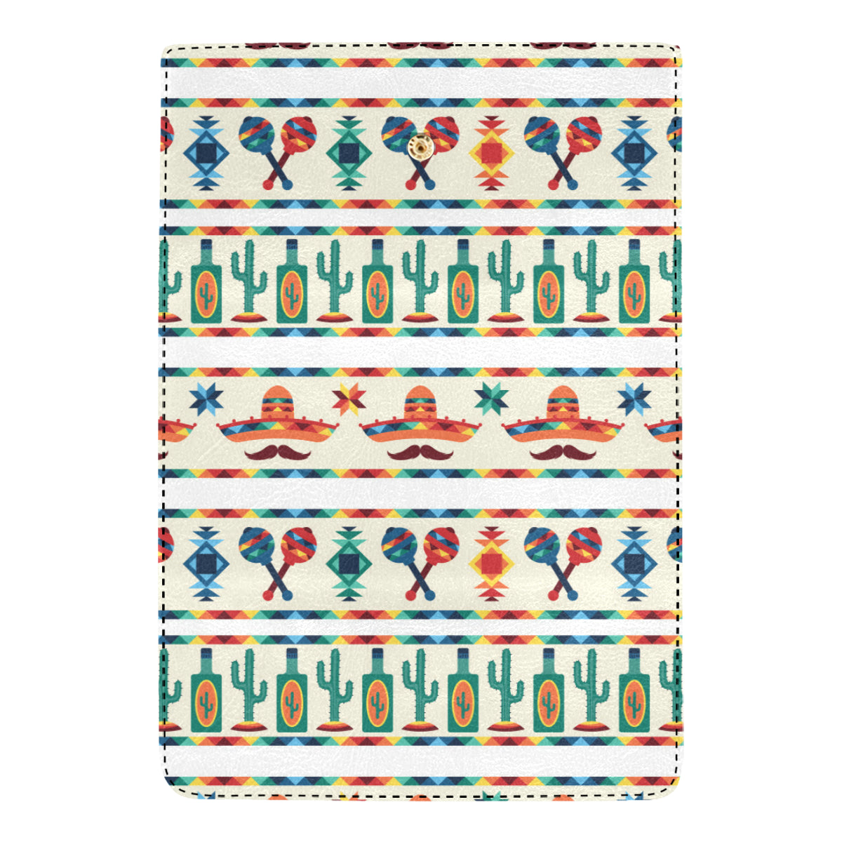 Maracas Mexican Pattern Print Design 01 Women's Trifold Wallet