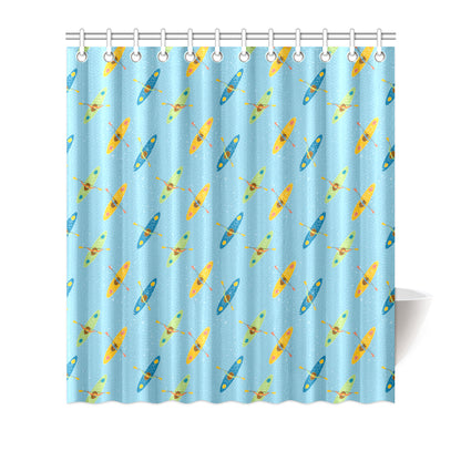 Kayak Pattern Print Design 04 Shower Curtain