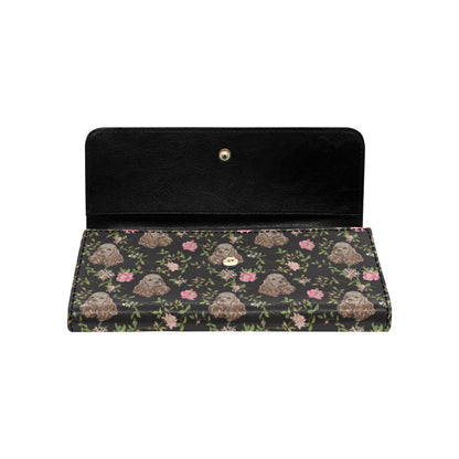 Cocker Pattern Print Design 03 Women's Trifold Wallet