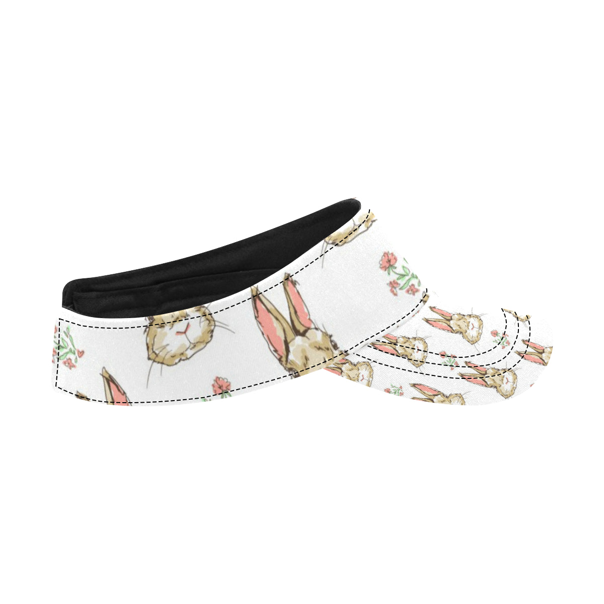 Rabbit Pattern Print Design RB09 Unisex Sun Visor
