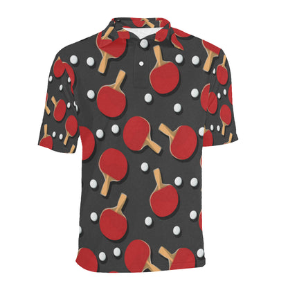 Ping Pong Pattern Print Design A05 Men Polo Shirt