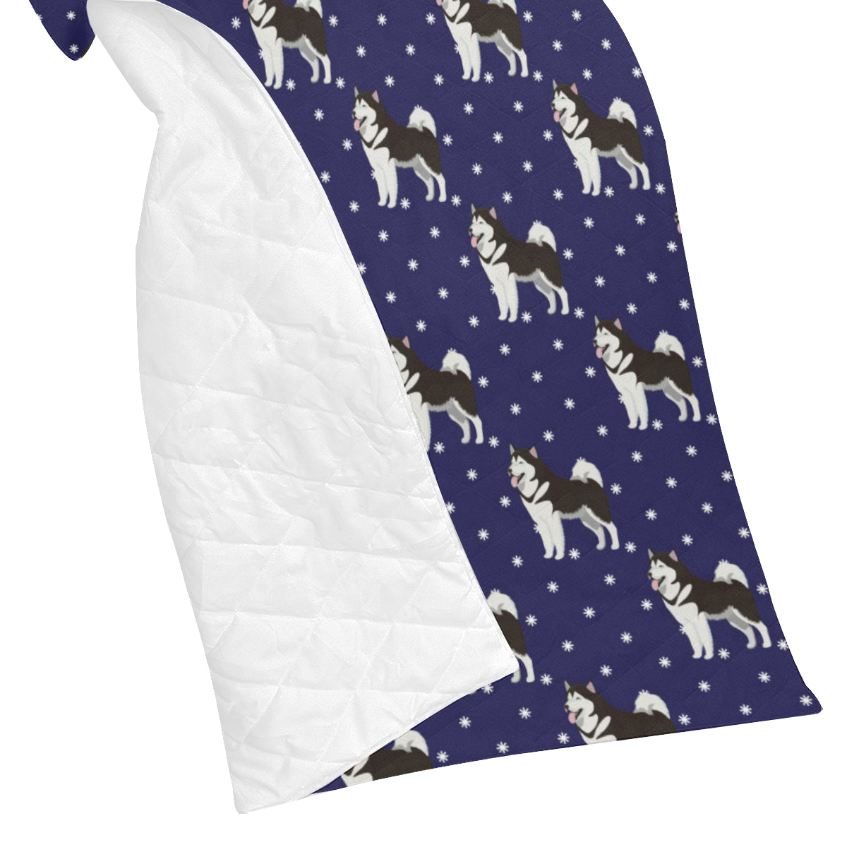 Alaskan Malamute Pattern Print Design 04 Premium Quilt
