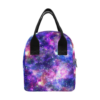 Galaxy Night Stardust Space Print Insulated Lunch Bag