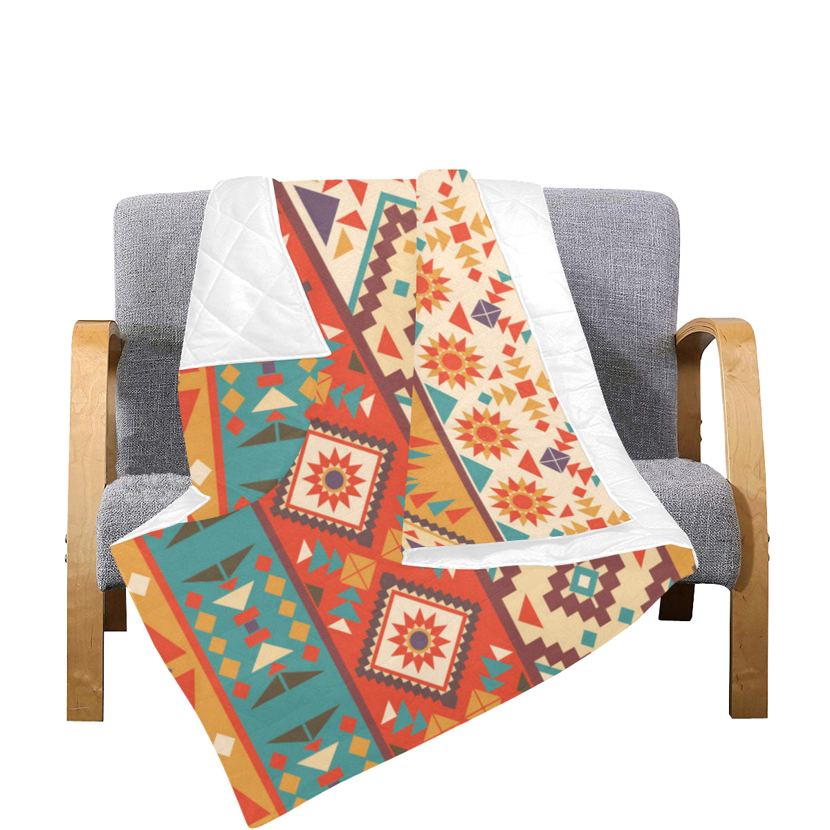 Navajo Pattern Print Design A01 Premium Quilt