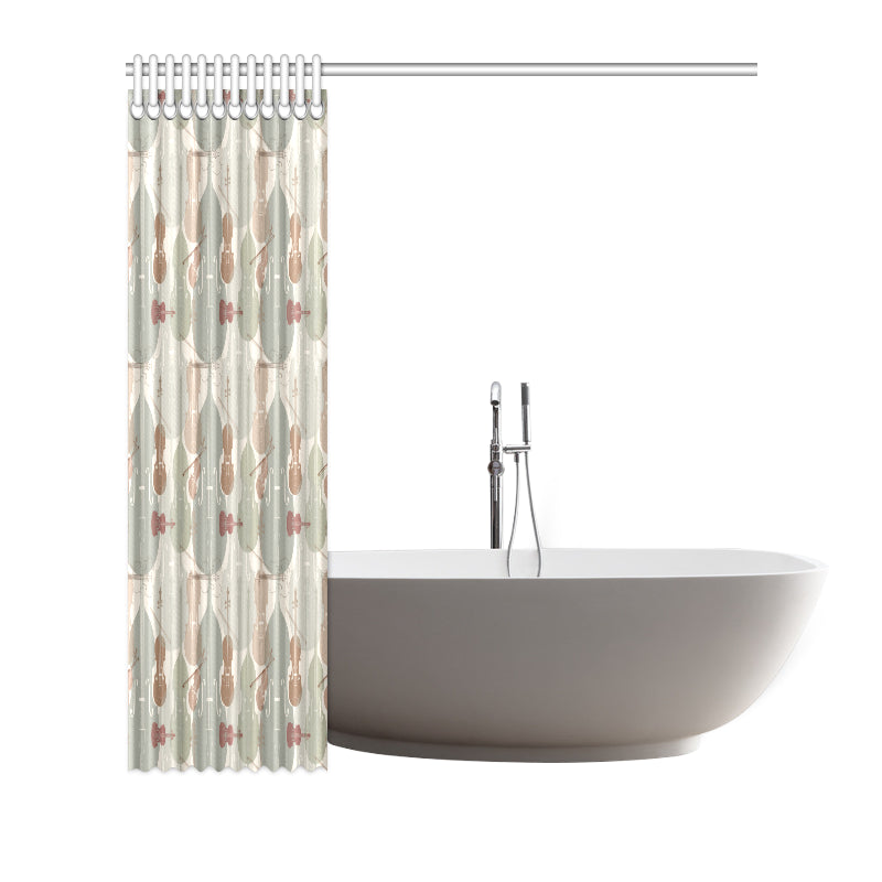 Violin Pattern Print Design 01 Shower Curtain