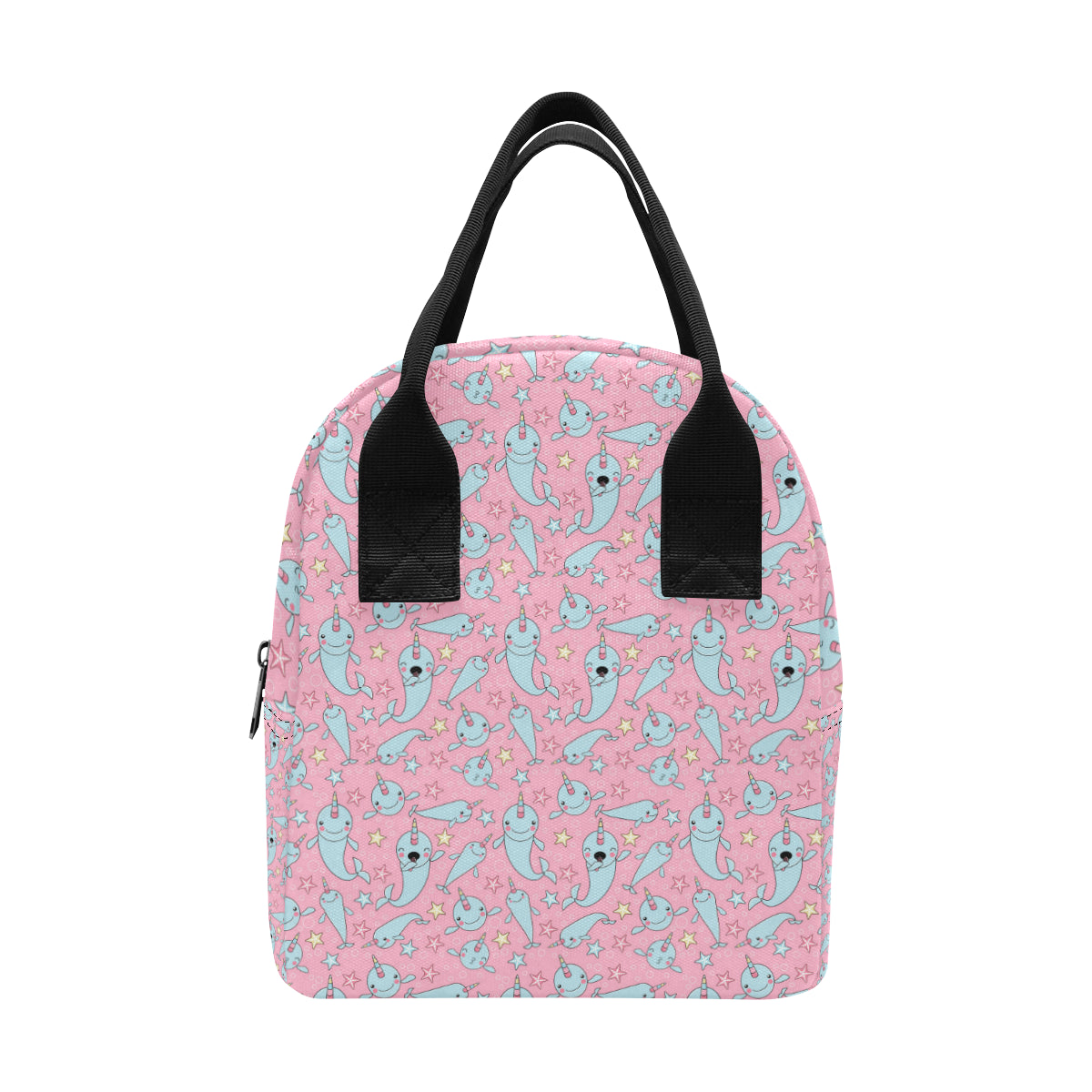Narwhal Cartoon Cute Print Insulated Lunch Bag