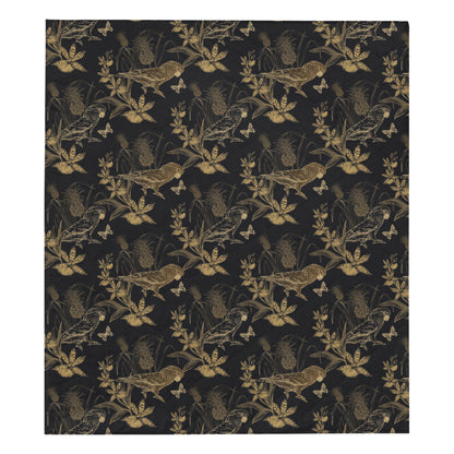 Parakeet Pattern Print Design A05 Premium Quilt
