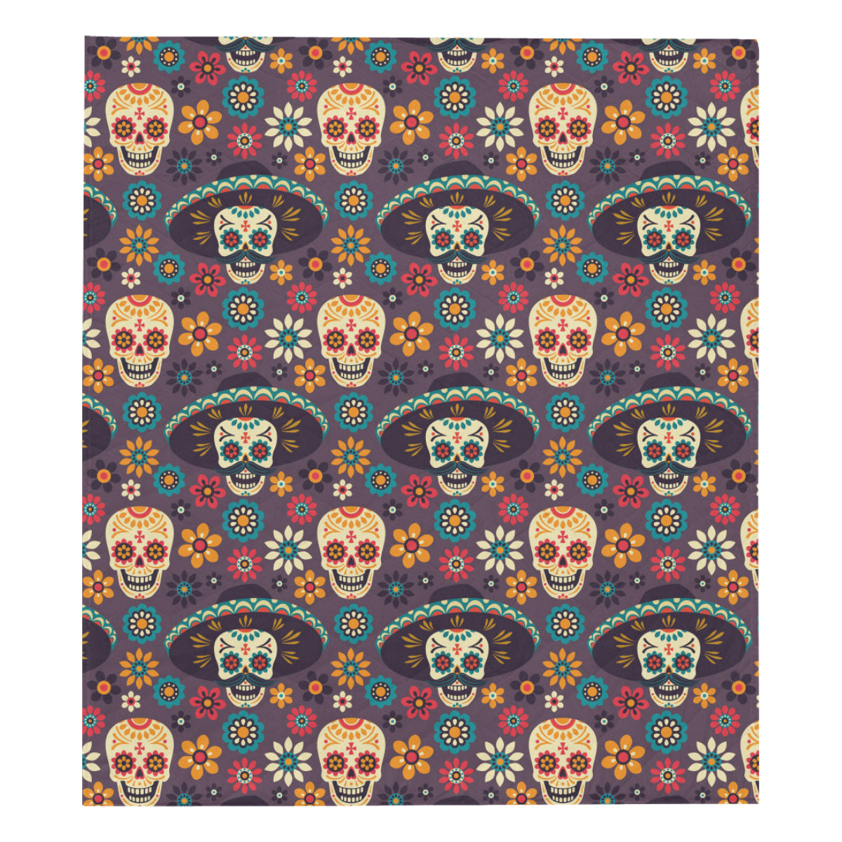 sugar skull Maxican Pattern Premium Quilt