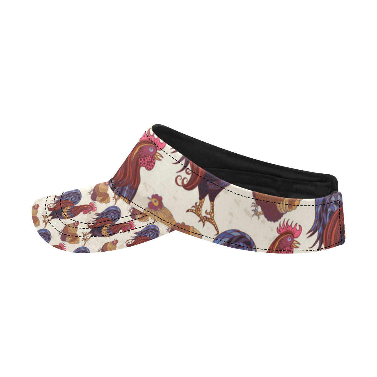 Rooster Pattern Print Design A03 Unisex Sun Visor