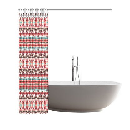 Aztec Western Style Print Pattern Shower Curtain