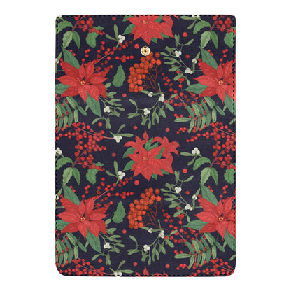 Poinsettia Pattern Print Design POT02 Women's Trifold Wallet