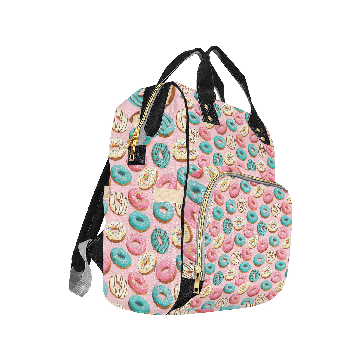 Donut Pattern Print Design DN06 Diaper Bag Backpack