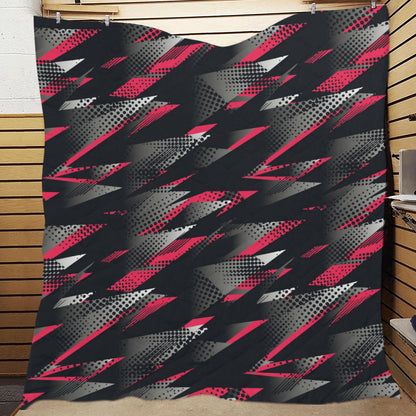 Racing Style Pattern Print Design A04 Premium Quilt
