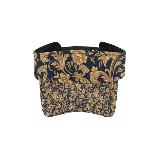 Baroque Golden Pattern Print Design 03 Unisex Sun Visor