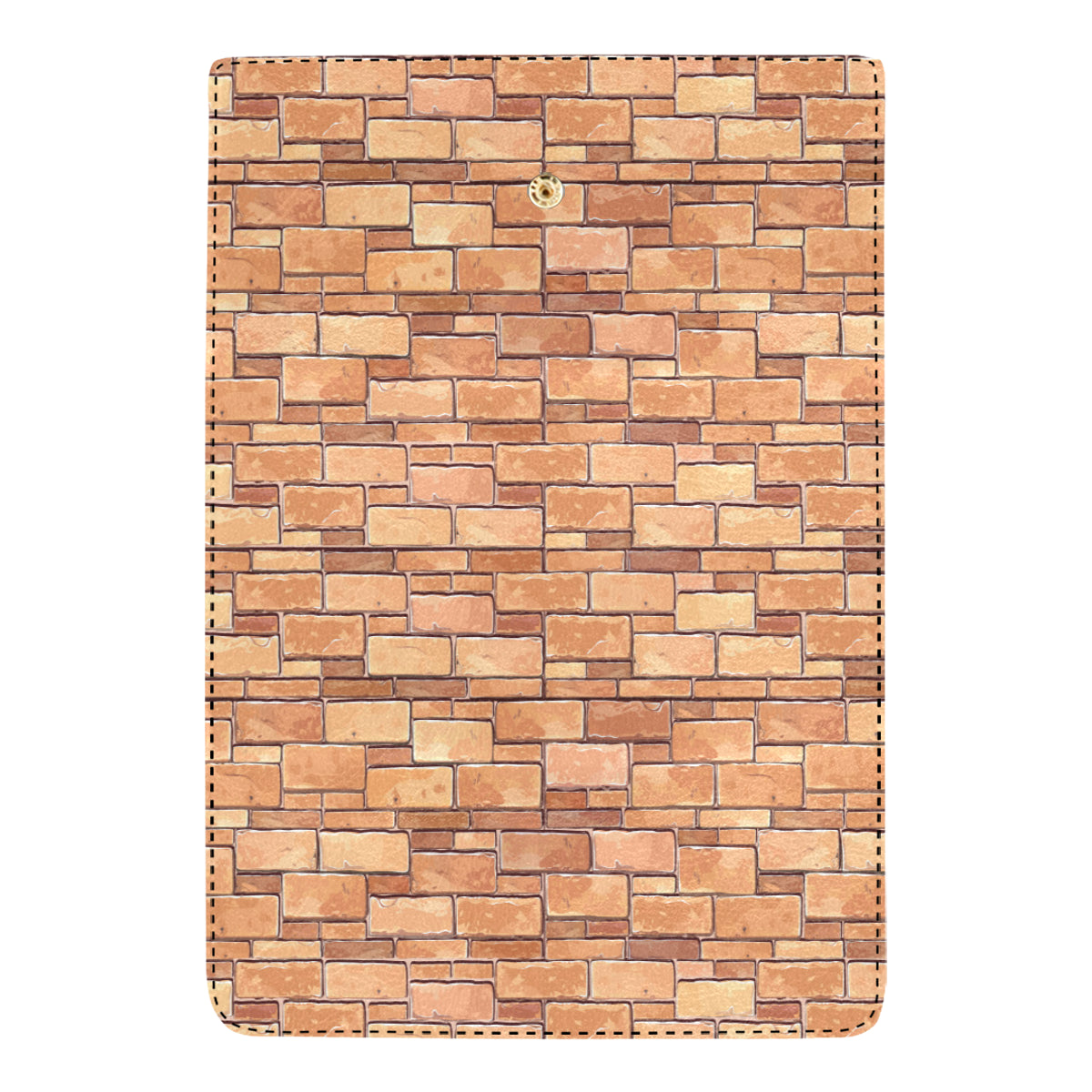 Brick Pattern Print Design 01 Women's Trifold Wallet