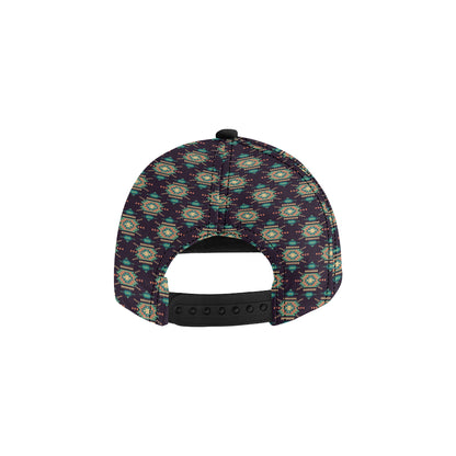 Navajo Geometric Style Print Pattern Snapback Cap