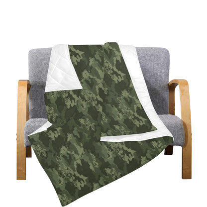 Army Camouflage Pattern Print Design 02 Premium Quilt