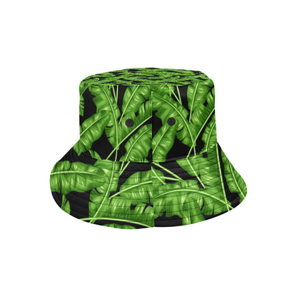 Banana Leaf Pattern Print Design BL01 Unisex Bucket Hat