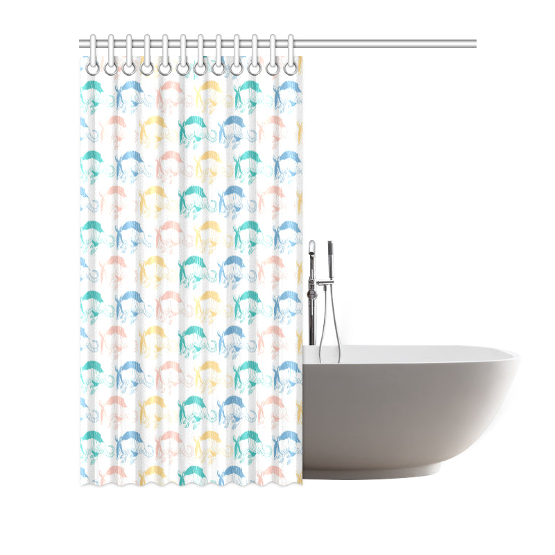 Armadillo Pattern Print Design 05 Shower Curtain